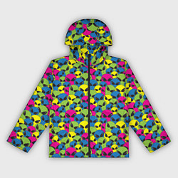 Ветровка с капюшоном женская Пришельцы НЛО, цвет: 3D-черный