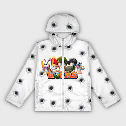 Ветровка с капюшоном женская Wormsчервяки, цвет: 3D-белый
