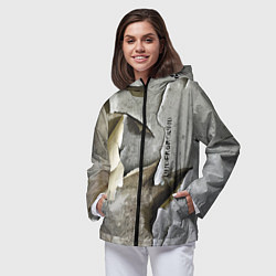 Ветровка с капюшоном женская Underground 2057, цвет: 3D-черный — фото 2