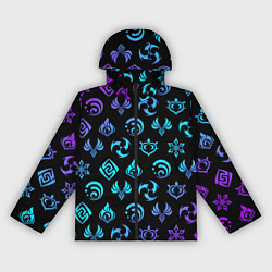 Женская ветровка NEON SYMBOL HERO GENSHIN IMPACT