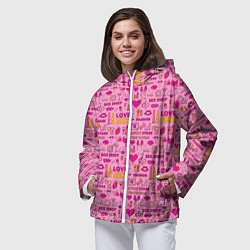 Ветровка с капюшоном женская Секс-Шоп, цвет: 3D-белый — фото 2