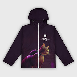 Ветровка с капюшоном женская Stray: Wandering Cat, цвет: 3D-белый