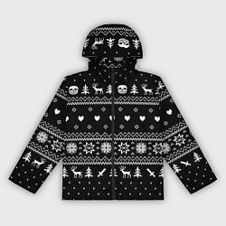 Женская ветровка НОВОГОДНИЙ СВИТЕР UNDERTALE SANS ЧЁРНЫЙ