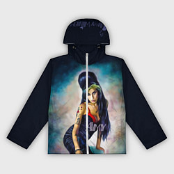 Ветровка с капюшоном женская Amy Jade Winehouse, цвет: 3D-белый