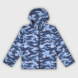 Женская ветровка Синий Камуфляж Camouflage