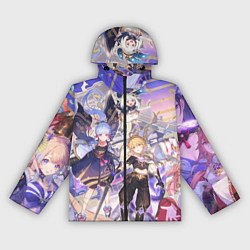Ветровка с капюшоном женская Genshin Impact - Арка Инадзумы, цвет: 3D-черный
