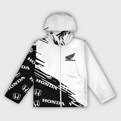 Ветровка с капюшоном женская Honda sport pattern, цвет: 3D-белый