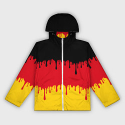 Женская ветровка Флаг Германии потёки