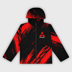 Женская ветровка Mitsubishi Texture Red