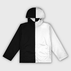 Ветровка с капюшоном женская Black and white чб, цвет: 3D-белый