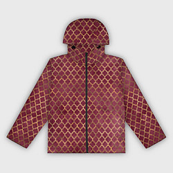 Женская ветровка Gold & Red pattern