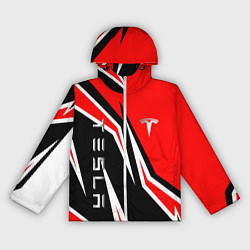 Женская ветровка ТЕСЛА - КРАСНЫЙ СПОРТИВНЫЙ