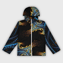 Женская ветровка Огненные фракталы 3d
