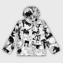 Женская ветровка Синий Экзорцист паттерн