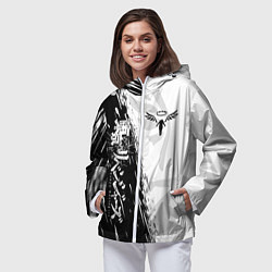Ветровка с капюшоном женская WALHALLA TEAM LOGO BLACK ТОКИЙСКИЕ МСТИТЕЛИ, цвет: 3D-белый — фото 2