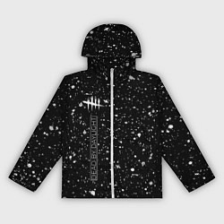 Ветровка с капюшоном женская DEAD BY DAYLIGHT Брызги По вертикали, цвет: 3D-белый