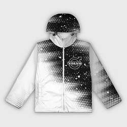 Ветровка с капюшоном женская VOLVO Абстракция, цвет: 3D-белый