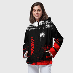 Ветровка с капюшоном женская The prodigy : дарование, цвет: 3D-черный — фото 2