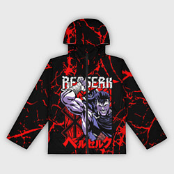 Ветровка с капюшоном женская БЕРСЕРК BERSERK GUTS, цвет: 3D-черный