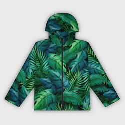 Женская ветровка Green plants pattern