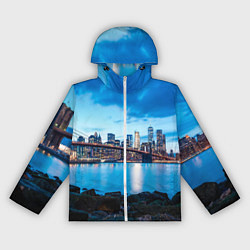 Женская ветровка Закат в мегаполисе