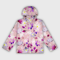 Женская ветровка Цветы Разноцветные Лотосы