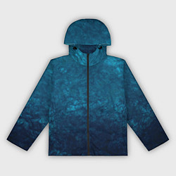 Женская ветровка Синий абстрактный мраморный узор