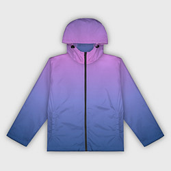 Ветровка с капюшоном женская PINK-BLUE GRADIENT ГРАДИЕНТ, цвет: 3D-черный