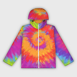 Женская ветровка Тай дай в радуге