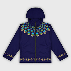 Женская ветровка Павлиньи перья с вензелями