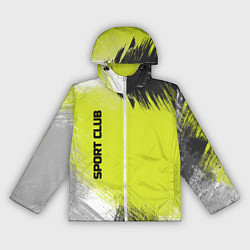 Женская ветровка Sports club gray green pattern