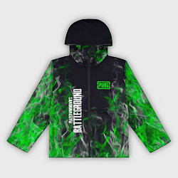 Женская ветровка Pubg - зелёное пламя