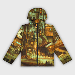 Ветровка с капюшоном женская Cool Steampunk painting, цвет: 3D-черный