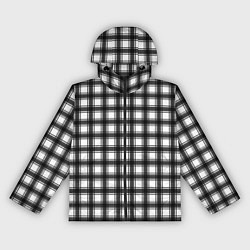 Женская ветровка Black and white trendy checkered pattern