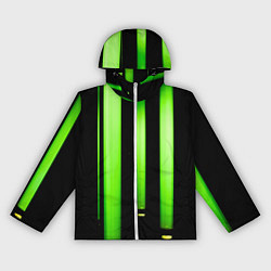 Женская ветровка Абстрактные неоновые колбы с кислотой - Зелёный