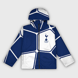 Ветровка с капюшоном женская ФК Тоттенхэм абстракция, цвет: 3D-черный