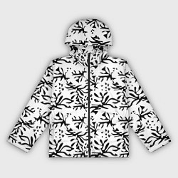 Женская ветровка Черно белый абстрактный модный узор