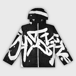 Женская ветровка Иероглифы в стиле граффити