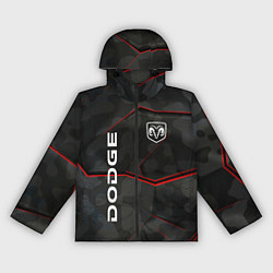 Ветровка с капюшоном женская Dodge абстракция спорт, цвет: 3D-черный