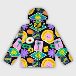 Женская ветровка Летние наклейки pop-art паттерн
