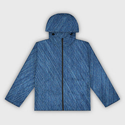 Ветровка с капюшоном женская Деним - джинсовая ткань текстура, цвет: 3D-черный