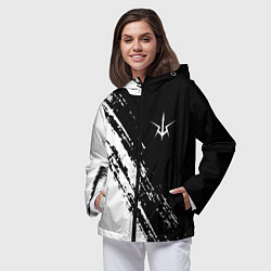 Ветровка с капюшоном женская Code geass краска, цвет: 3D-черный — фото 2