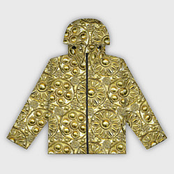 Женская ветровка Золотая чеканка - текстура