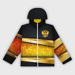 Женская ветровка Black & gold - герб России