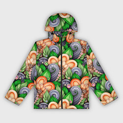 Женская ветровка Объемные лепестки цветов и листья