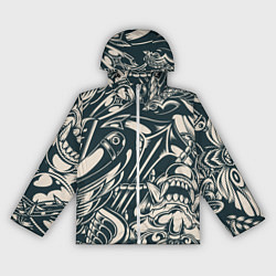 Женская ветровка Японская тату текстура