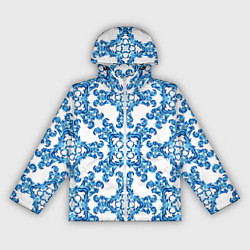 Женская ветровка Гжель рисунок цветы