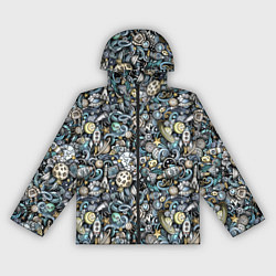 Женская ветровка Космонавт, ракета и планета