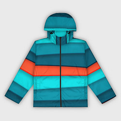 Ветровка с капюшоном женская Геометрические непараллельные пластины, цвет: 3D-черный