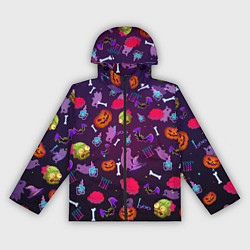 Ветровка с капюшоном женская Это Хэллоуин, цвет: 3D-черный